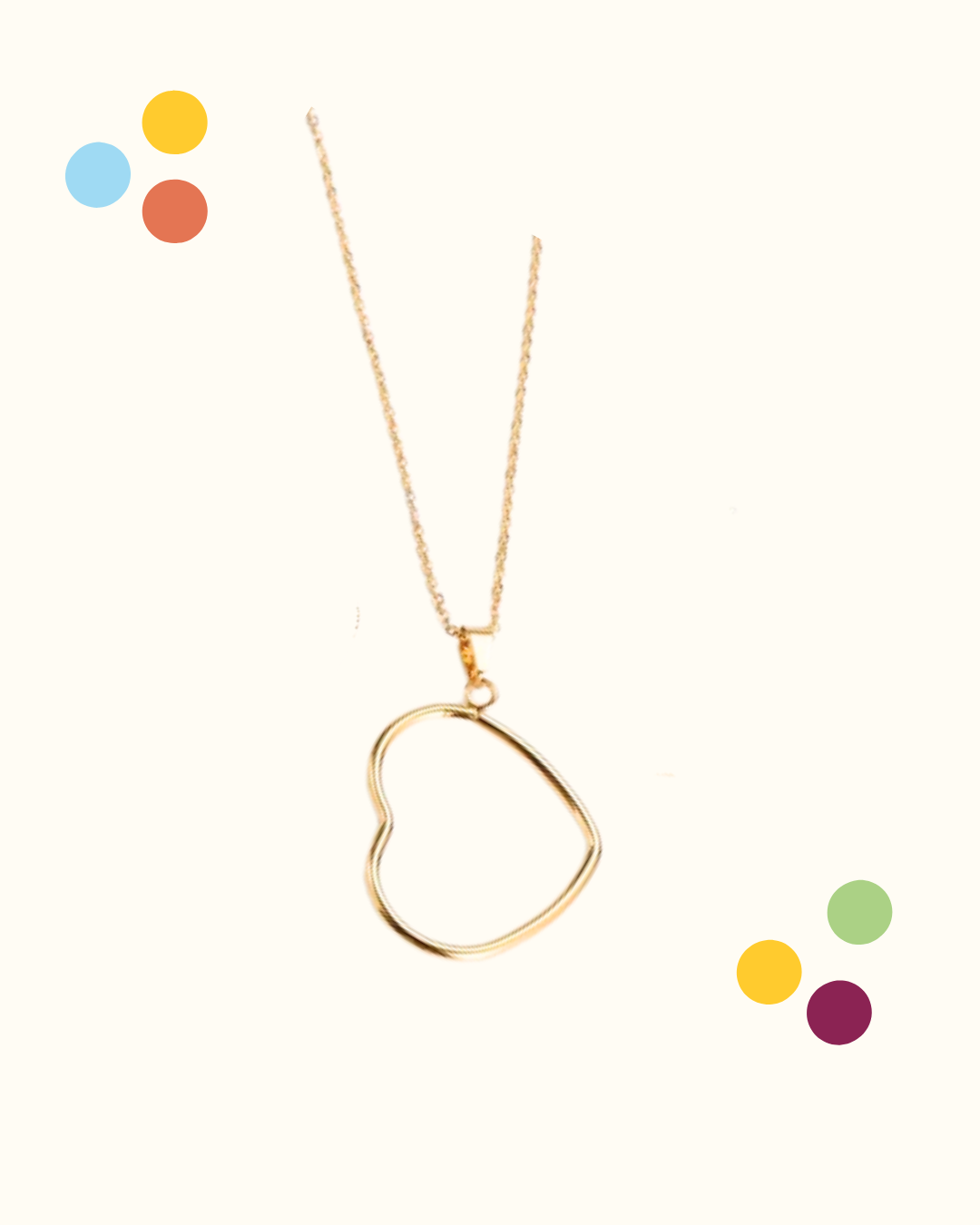 Collana a cuore aperto