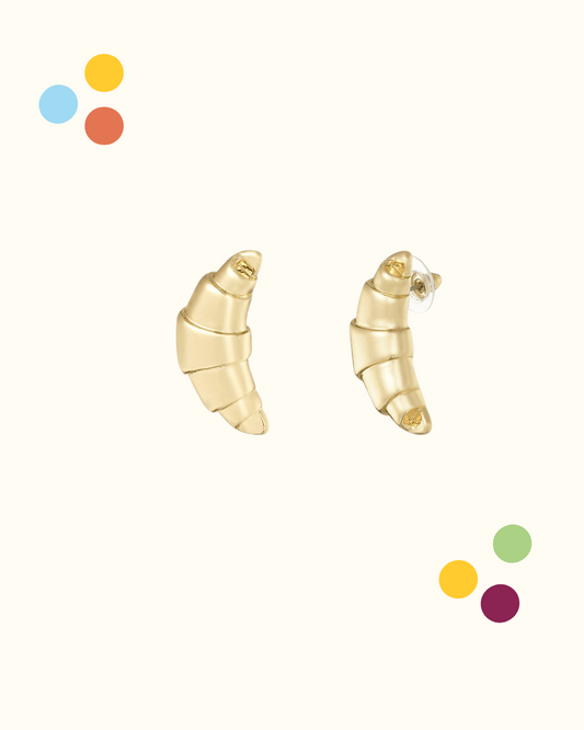 Orecchini croissant dorati