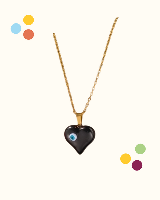 Collana cuore nero