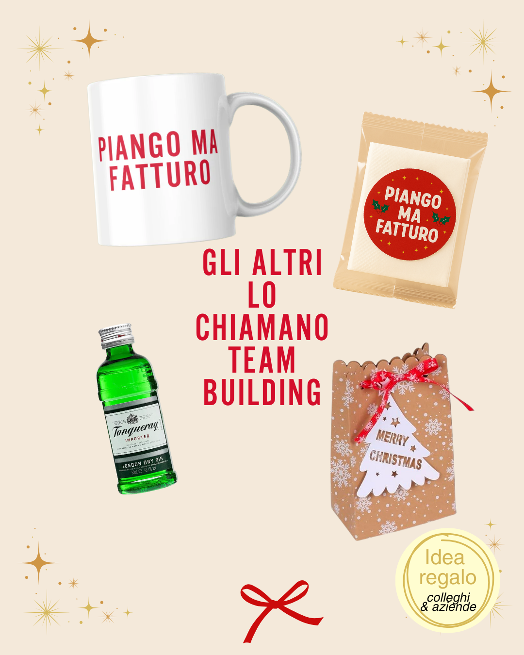 Set natalizio "Piango ma fatturo"