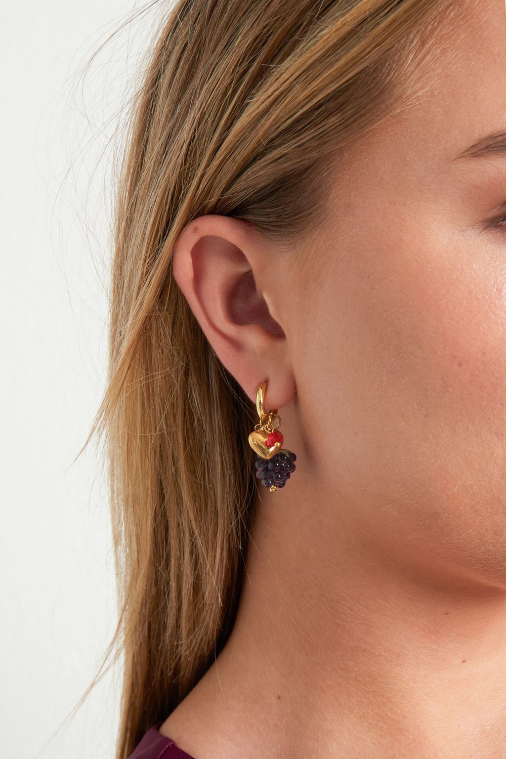 ORECCHINI grappolo d'uva