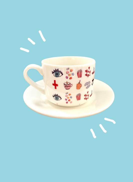 Tazza Linus con piattino - STAMPA LANGUORINO