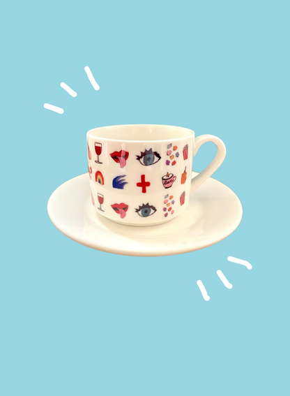 Tazza Linus con piattino - STAMPA LANGUORINO