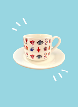 Load image into Gallery viewer, Linus cup with saucer - LANGUORINO PRINT