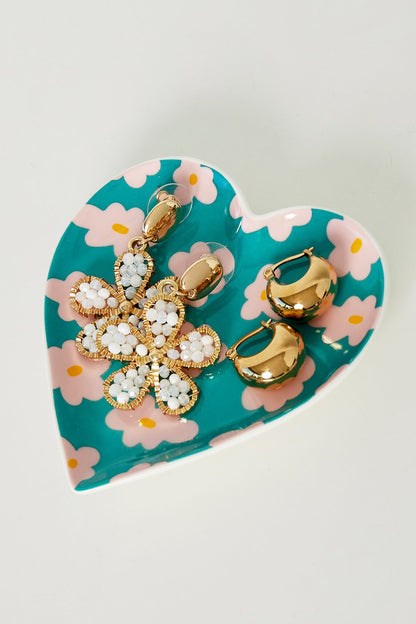 Piattino PORTAGIOIE cuore + nuvole