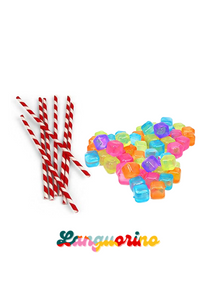 Cannucce di carta (n.2) e Cubetti di Ghiaccio (n.4)