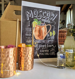 Emergency Kit Moscow Mule... (the one in the copper glass, yes).