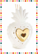 Load image into Gallery viewer, Air freshener with sticks and LED light - heart