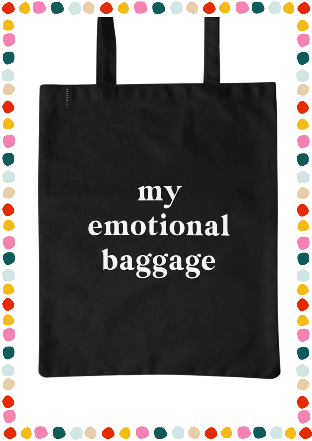 Borsa in cotone tote - my emotional baggage