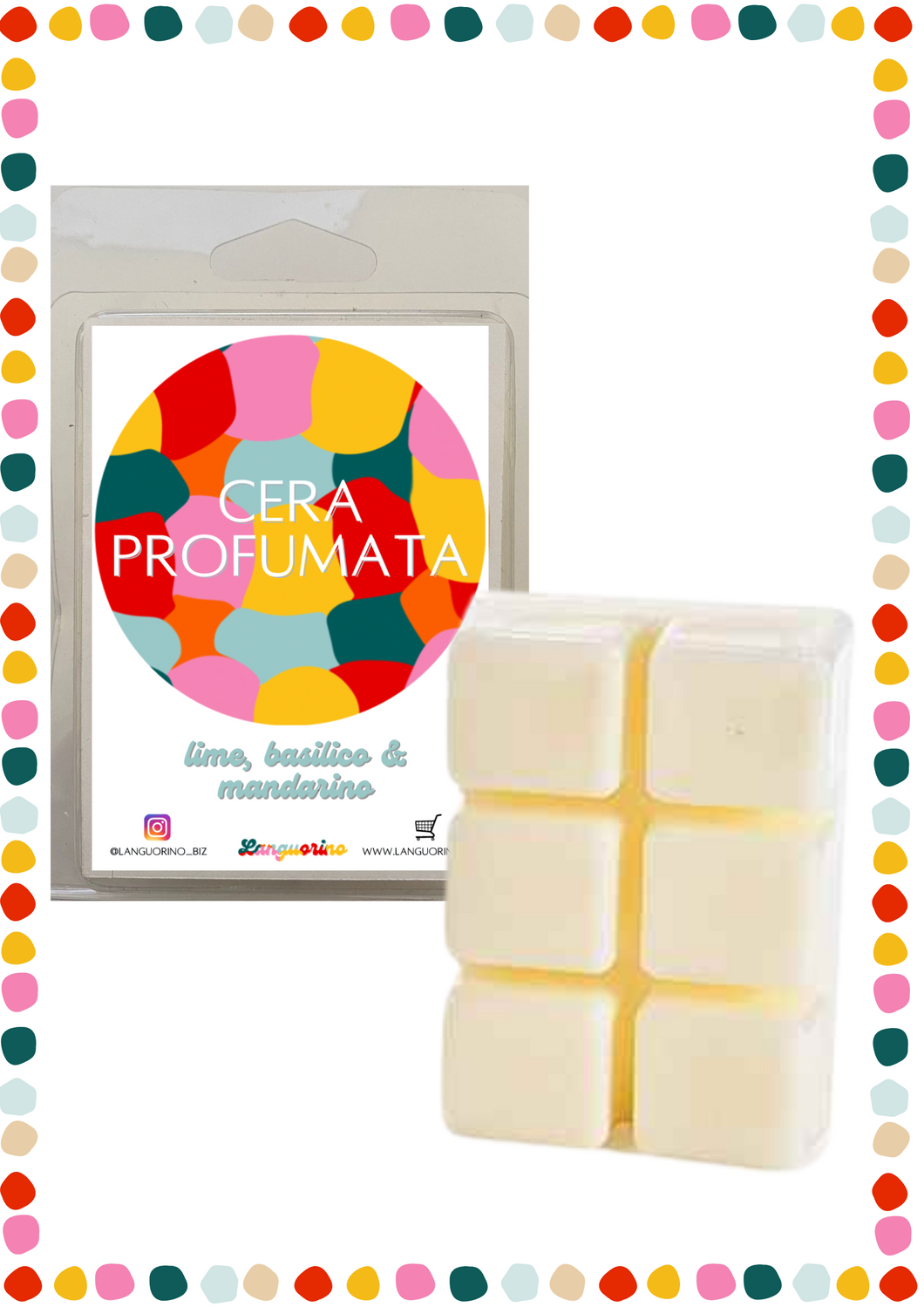 Tavoletta Cera - lime, basilico & mandarino